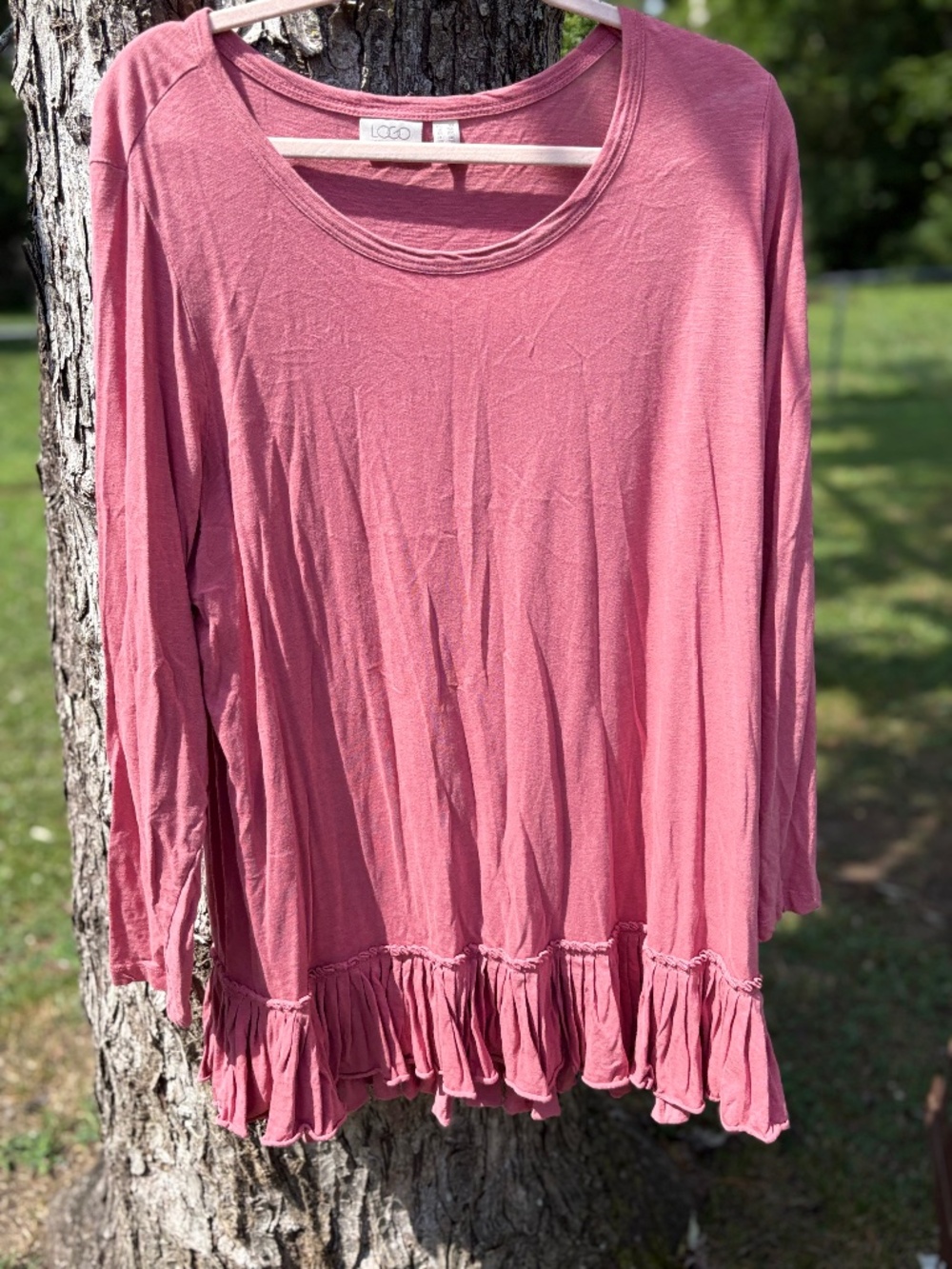 Women’s *LOGO* Ruffle Top